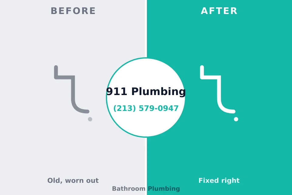 Before and after: plumbing company Vinings, GA